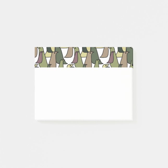 Kamouflage Birds Post-it Block (Framsida)