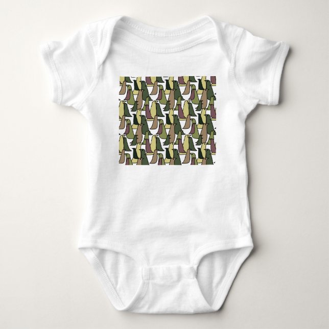 Kamouflage Birds T Shirt (Framsida)