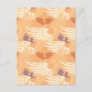 Kamouflage Blank (persiko/beige/lavender) Vykort