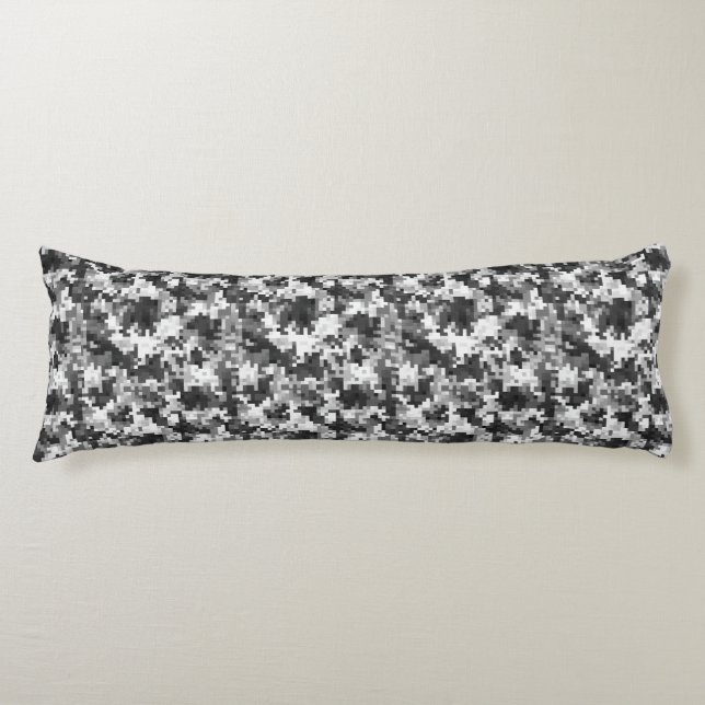 Kamouflage Blommig Varm Inredning Retro Nere  Kroppskudde (Framsidan)