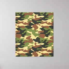 kamouflage canvastryck
