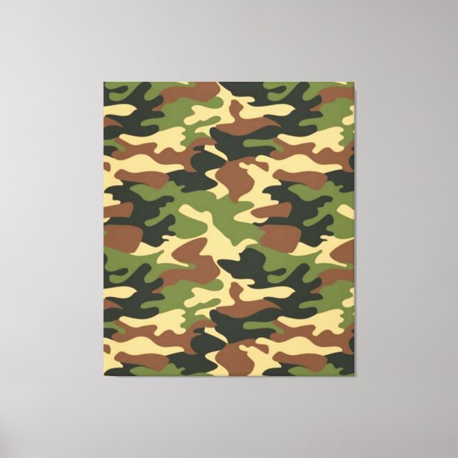 kamouflage canvastryck (Framsida)