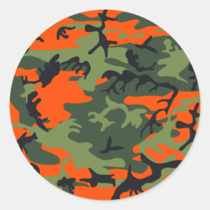Kamouflage-design Runt Klistermärke