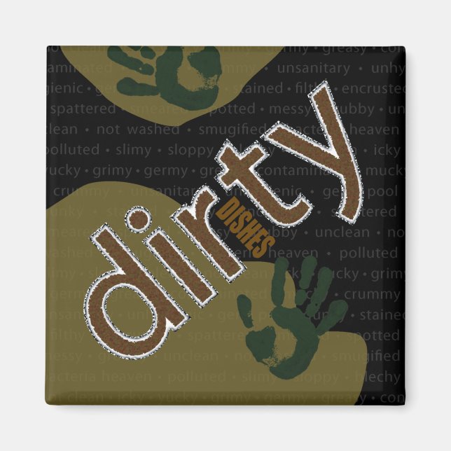 Kamouflage Dirty Dlack Magnet (Framsidan)