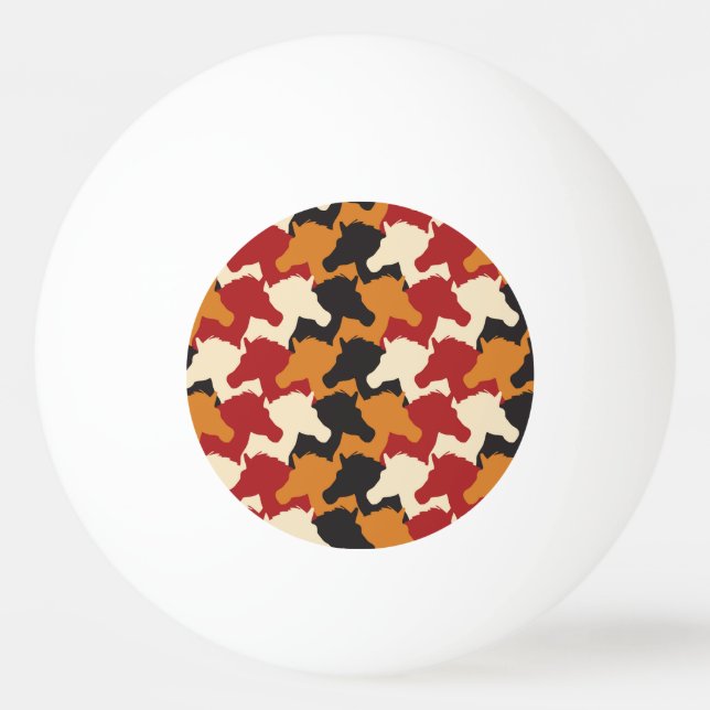 Kamouflage enmajshuvuden, som upprepar mönster. pingisboll (Framsidan)