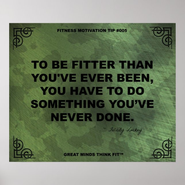 Kamouflage Exercise Motivation 005 Poster (Framsidan)