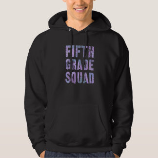 Kamouflage Femte Klass Trupp Lärare Hej 5:e klassa Hoodie