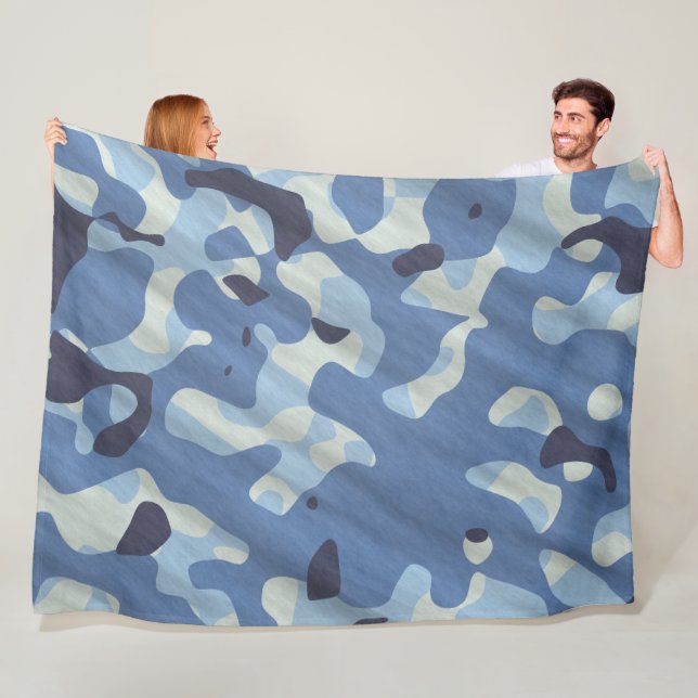 kamouflage fleece filt (På plats)