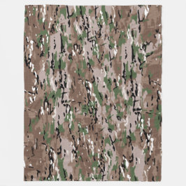 kamouflage fleece filt