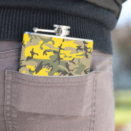 Kamouflage för gult och Grönt, militär, armé Fickplunta