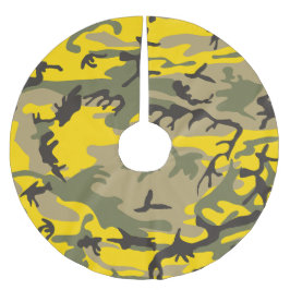 Kamouflage för gult och Grönt, militär, armé Julgransmatta Borstad Polyester