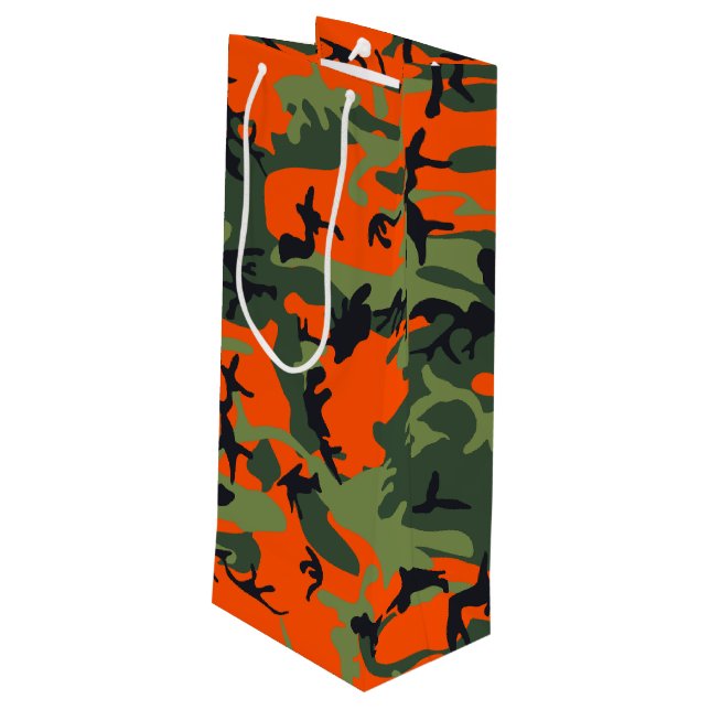 Kamouflage för orange och Grönt, militär, armé (Baksidan Vinklad)