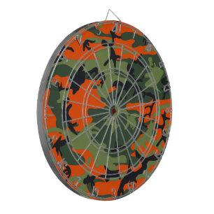 Kamouflage för orange och Grönt, militär, armé Darttavla