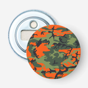 Kamouflage för orange och Grönt, militär, armé Flasköppnare