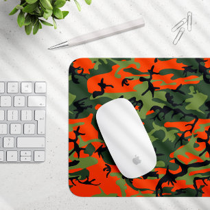 Kamouflage för orange och Grönt, militär, armé Musmatta