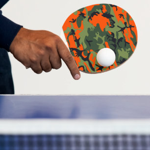 Kamouflage för orange och Grönt, militär, armé Pingisracket