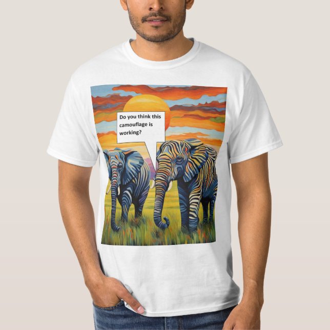 Kamouflage fungerar t shirt (Framsida)