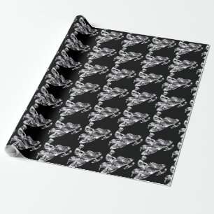 Kamouflage Grått Snowmobile Presentpapper