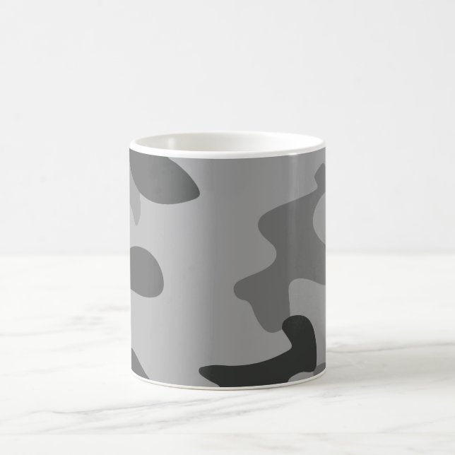 Kamouflage-Grått-tillbehör Kaffemugg (Center)