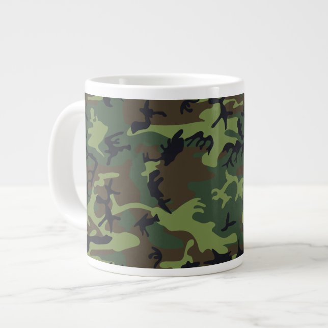 Kamouflage Jumbo Mugg (Framsida vänster)