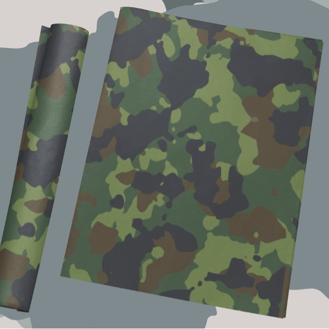 Kamouflage Kamouflage Grön Militär Skog Armé Presentpapper (Skapare uppladdad)