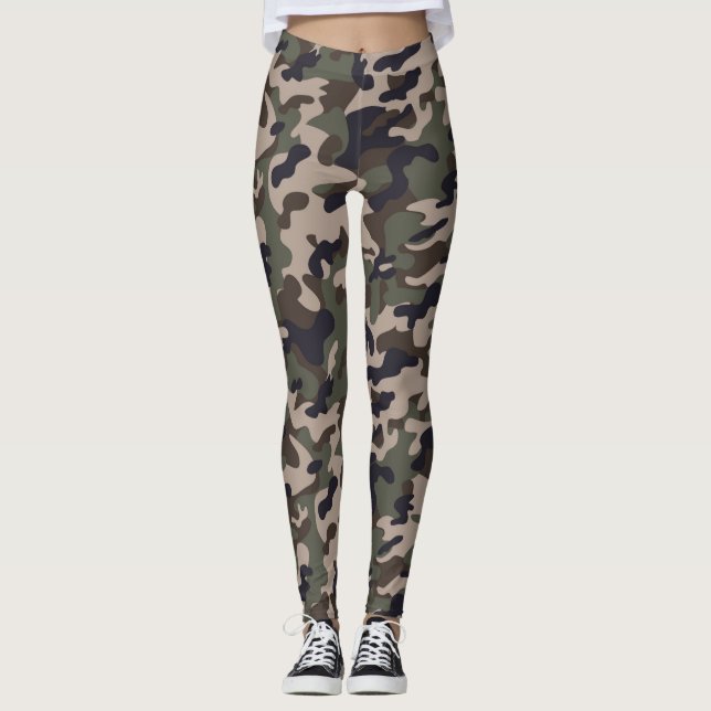 Kamouflage Kvinnliga lag Leggings (Framsida)