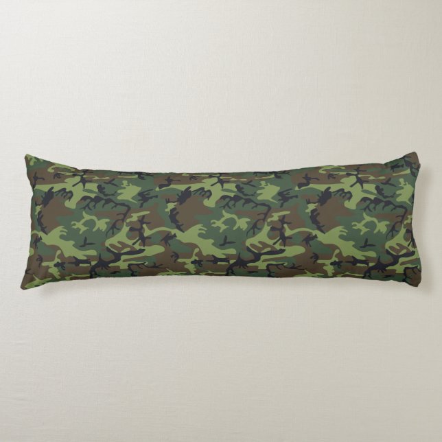 Kamouflage Militär Mönster Bekväm Kroppskudde (Framsidan)