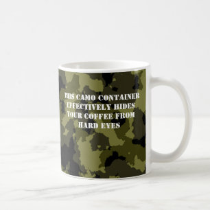 Kamouflage militär Stil-kaffebehållare Kaffemugg