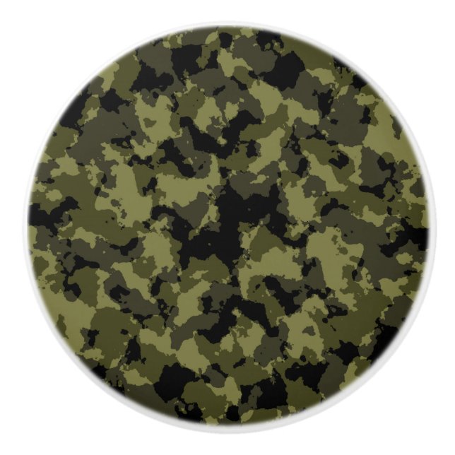 Kamouflage militär stil knopp (Framsidan)