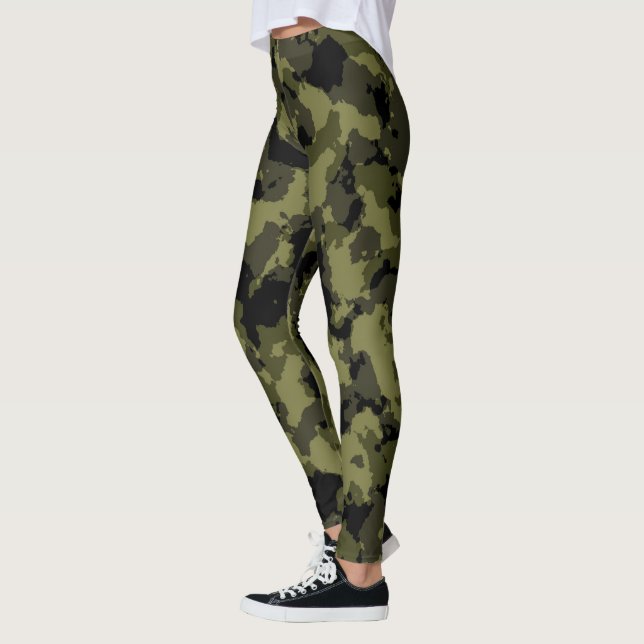 Kamouflage-militären stil leggings (Vänster)