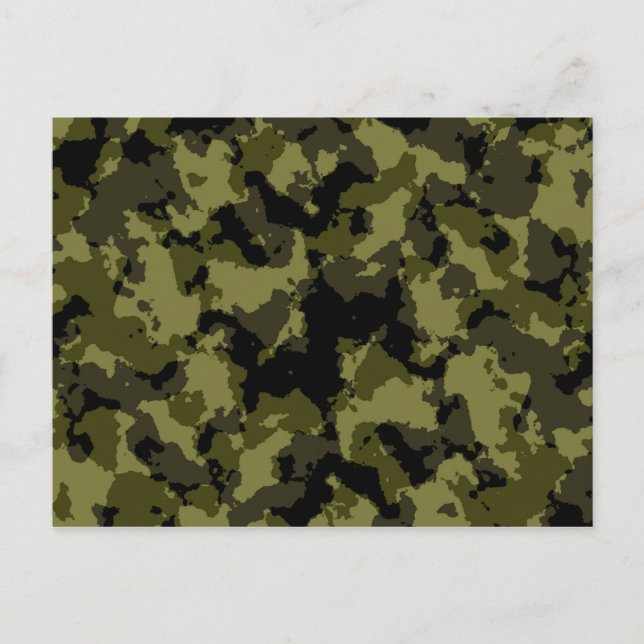 Kamouflage-militären stil vykort (Framsida)