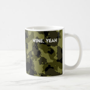 Kamouflage militärt stil mönster kaffemugg