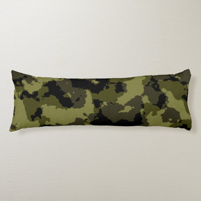 Kamouflage militärt stil mönster kroppskudde (Framsidan)