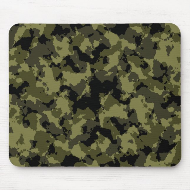 Kamouflage militärt stil mönster musmatta (Framsidan)