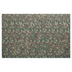Kamouflage Militärt Woodland Tyg