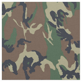 Kamouflage Militärt Woodland Tyg