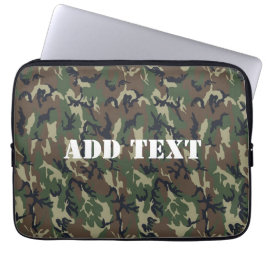 Kamouflage Mönster för militär Grönt Laptop Sleeve