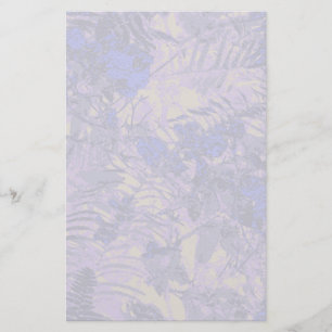 Kamouflage mot blå blomma brevpapper