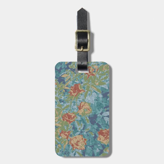 Kamouflage och blommor bagagebricka (Vertikal Framsida)