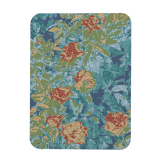 Kamouflage och blommor magnet