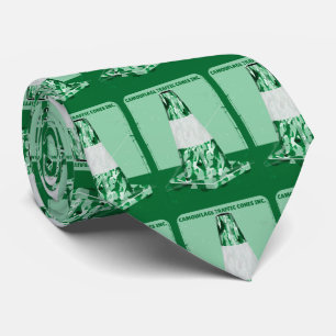 Kamouflage rd cone lustig trafikkon slips