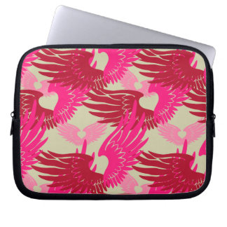 Kamouflage: Rosa och Beige Laptop Sleeve
