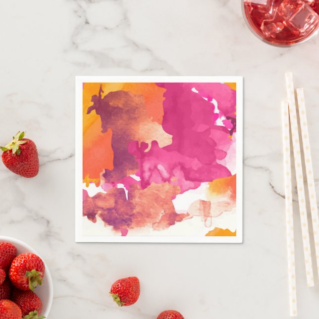 Kamouflage Rosa Pappersservett (Insitu)