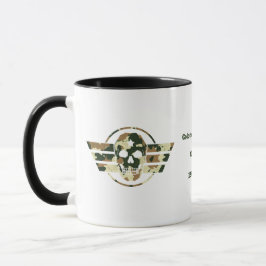 Kamouflage Skalle | Militärstolthet Veteran Kaffe Mugg