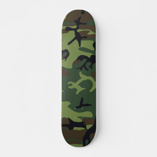 Kamouflage Skateboard Bräda 21,5 Cm (Framsida)