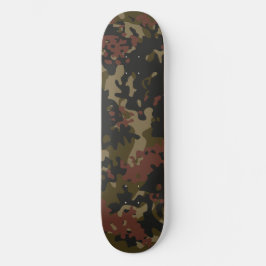 Kamouflage Skateboard Grön Brun Svart Tan