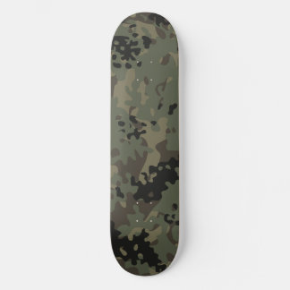 Kamouflage Skateboard Grön Svart Brun