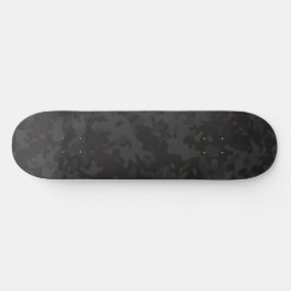 Kamouflage Skateboard Mörk Svart Grå