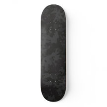 Kamouflage Skateboard Mörk Svart Grå