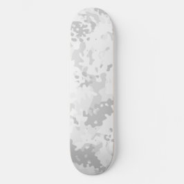 Kamouflage Skateboard Vit Grå